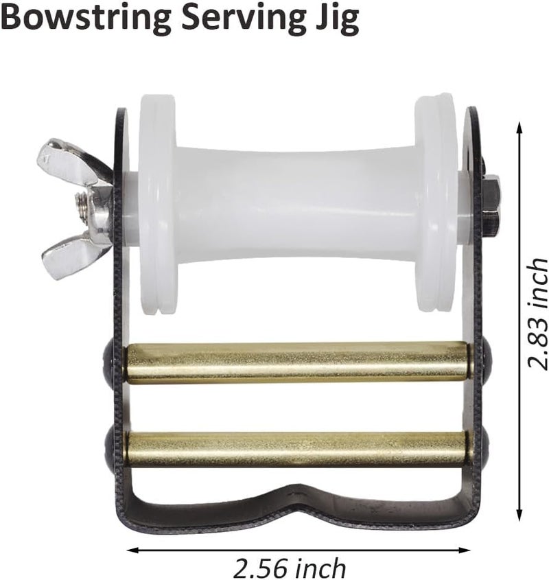 Luoyer Archery Bowstring Serving Thread and Bowstring Serving Jig Set Archery Nylon String Maintenance Accessories for Tying Peep Sight for Compound Bow Recurve Bow Black - Image 3